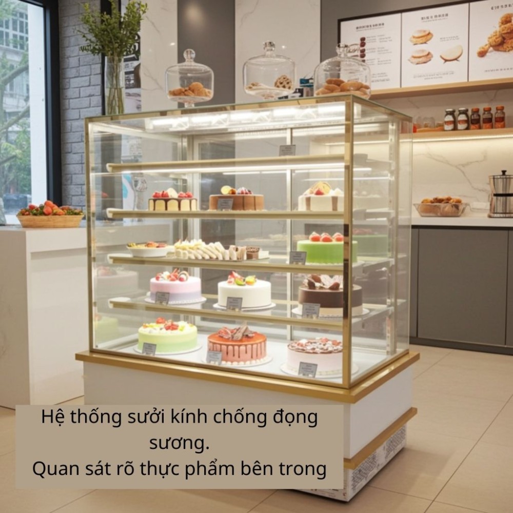 Tủ mát trưng bày bánh kem SnowQueen SNQ-15CV-5F - Hàng chính hãng