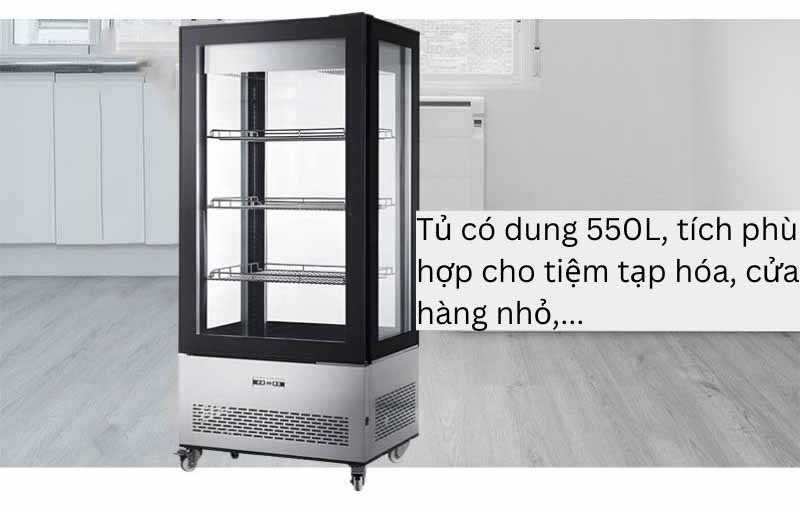 Dung tích phù hợp cho tiệm tạp hóa, cửa hàng vừa và nhỏ