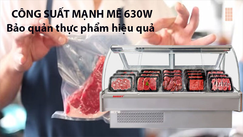 Tủ mát trưng bày thịt nguội Sanaky VH-2000T - Hàng chính hãng