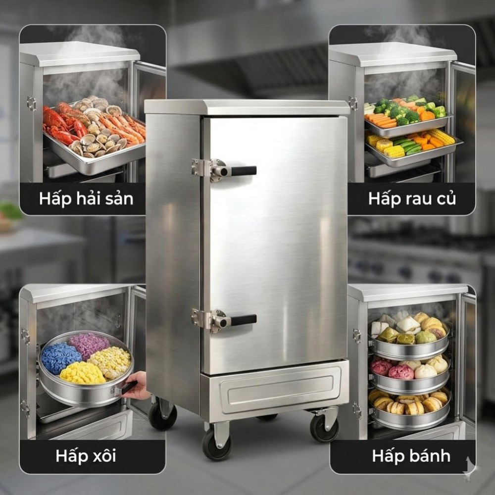 Tủ nấu cơm điện 10 khay Bettop TCD-10K - Hàng chính hãng