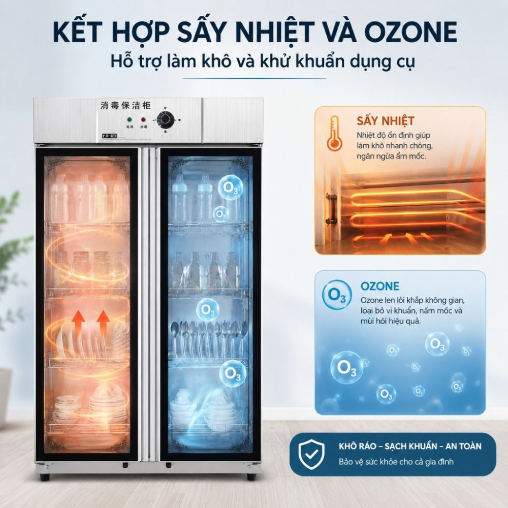 Tủ sấy bát đĩa công nghiệp Ranox YTP-800 - Hàng chính hãng
