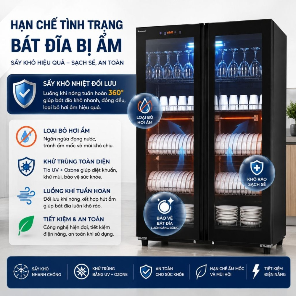 Tủ sấy bát đĩa Ranox RN-1000 - Hàng chính hãng