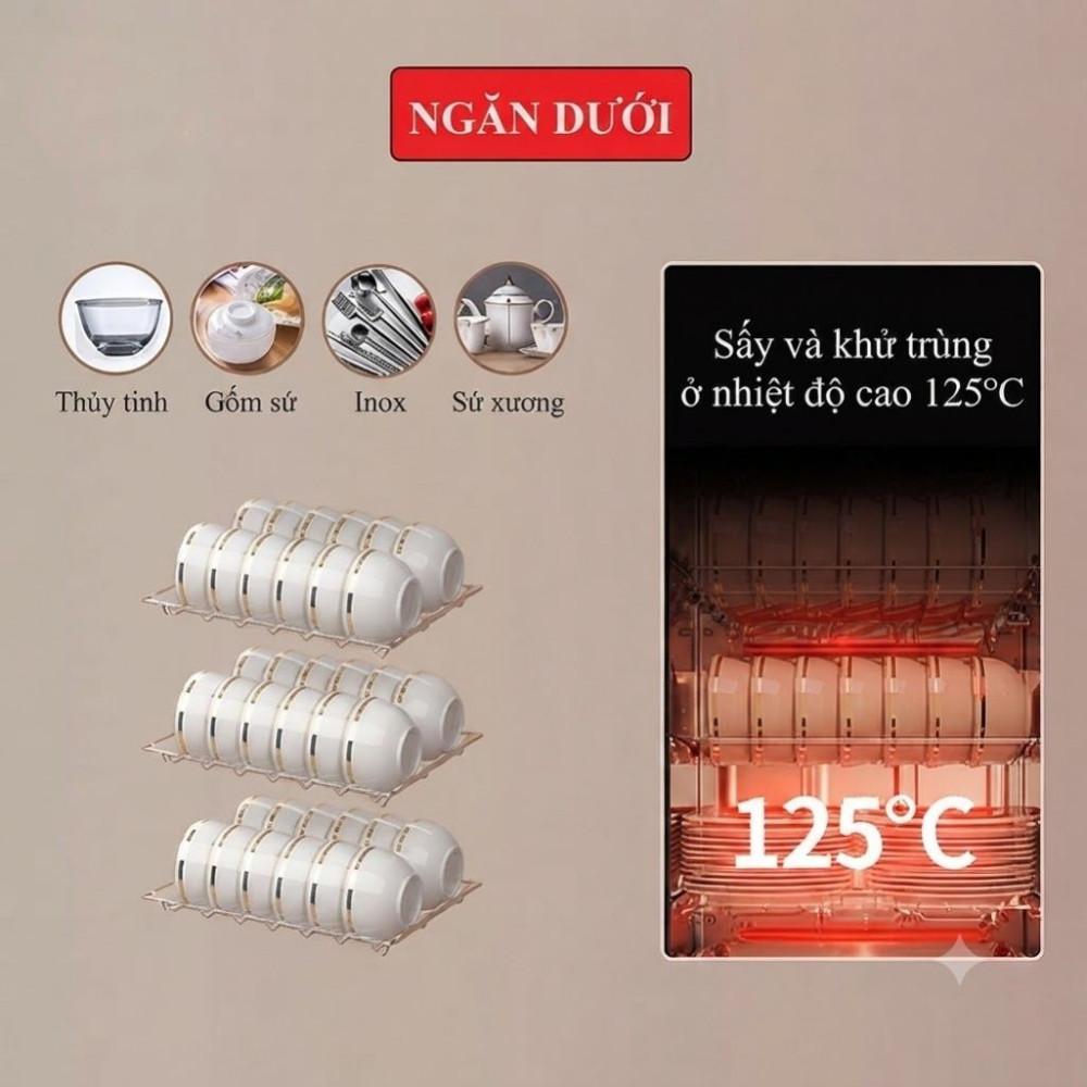 Tủ sấy chén bát Ranox ZTP-168 - Hàng chính hãng