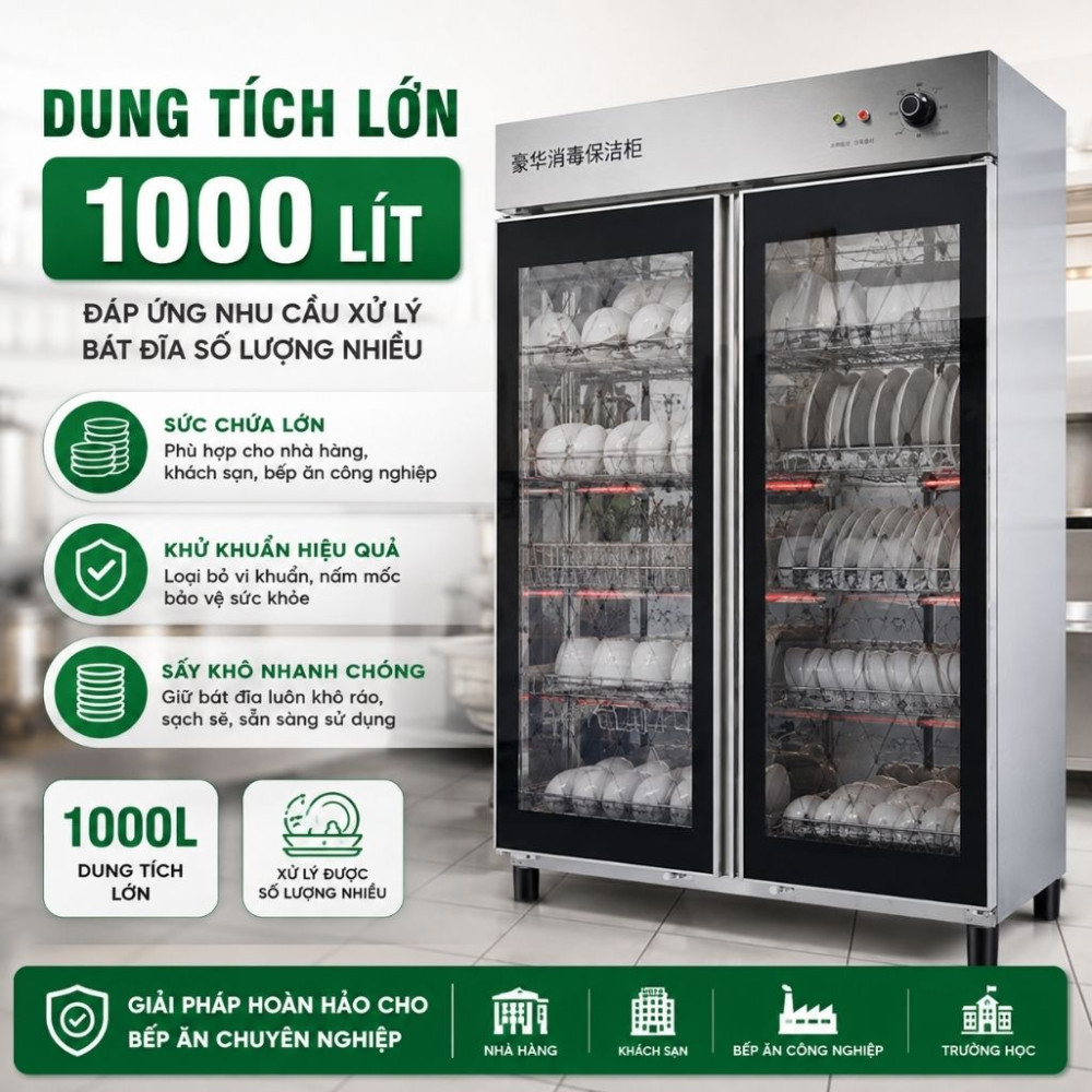 Tủ sấy bát đĩa công nghiệp Ranox YTP-1000 - Hàng chính hãng
