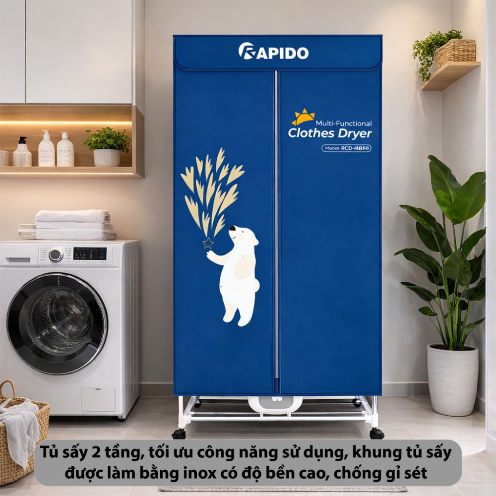 Tủ sấy quần áo Rapido RCD-16B90 - Hàng chính hãng