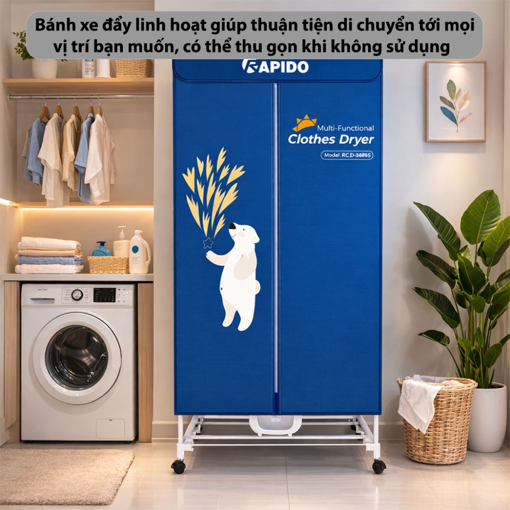 Tủ sấy quần áo Rapido RCD-16B90 - Hàng chính hãng