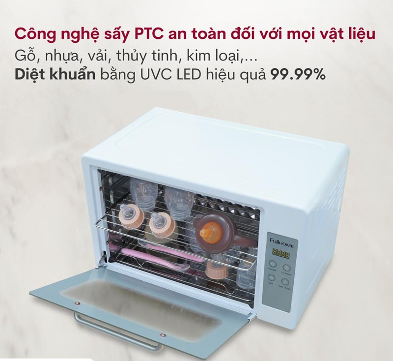 Có thể khử trùng dụng cụ, tách trà, bình sữa, khăn tắm và đồ lót, các vật dụng cho bé sơ sinh,...