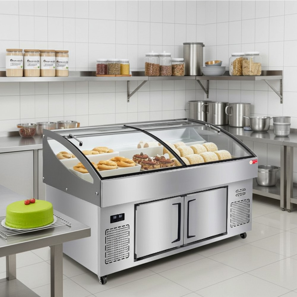 Tủ trưng bày 3 bậc trên mát dưới đông Oucboll SCD-2000Z - Hàng chính hãng