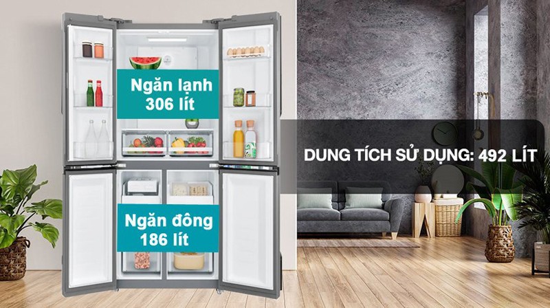 Dung tích lớn phù hợp cho gia đình đông người