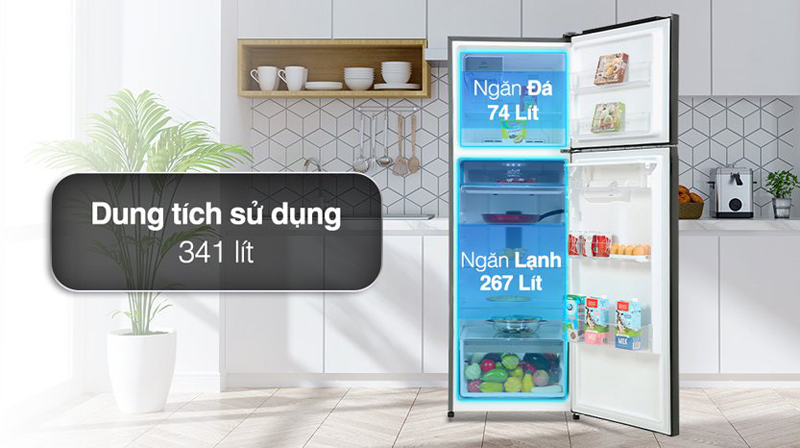 Dung tích phù hợp với gia đình có từ 3 - 4 người