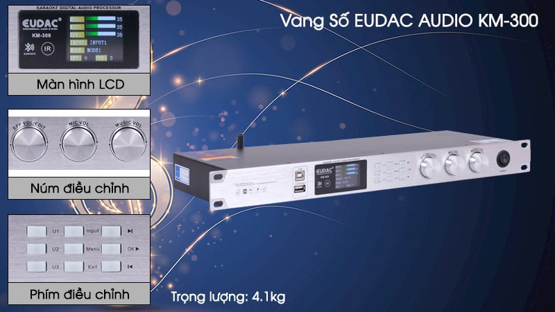 Bảng điều khiển của Vang số Eudac KM-300