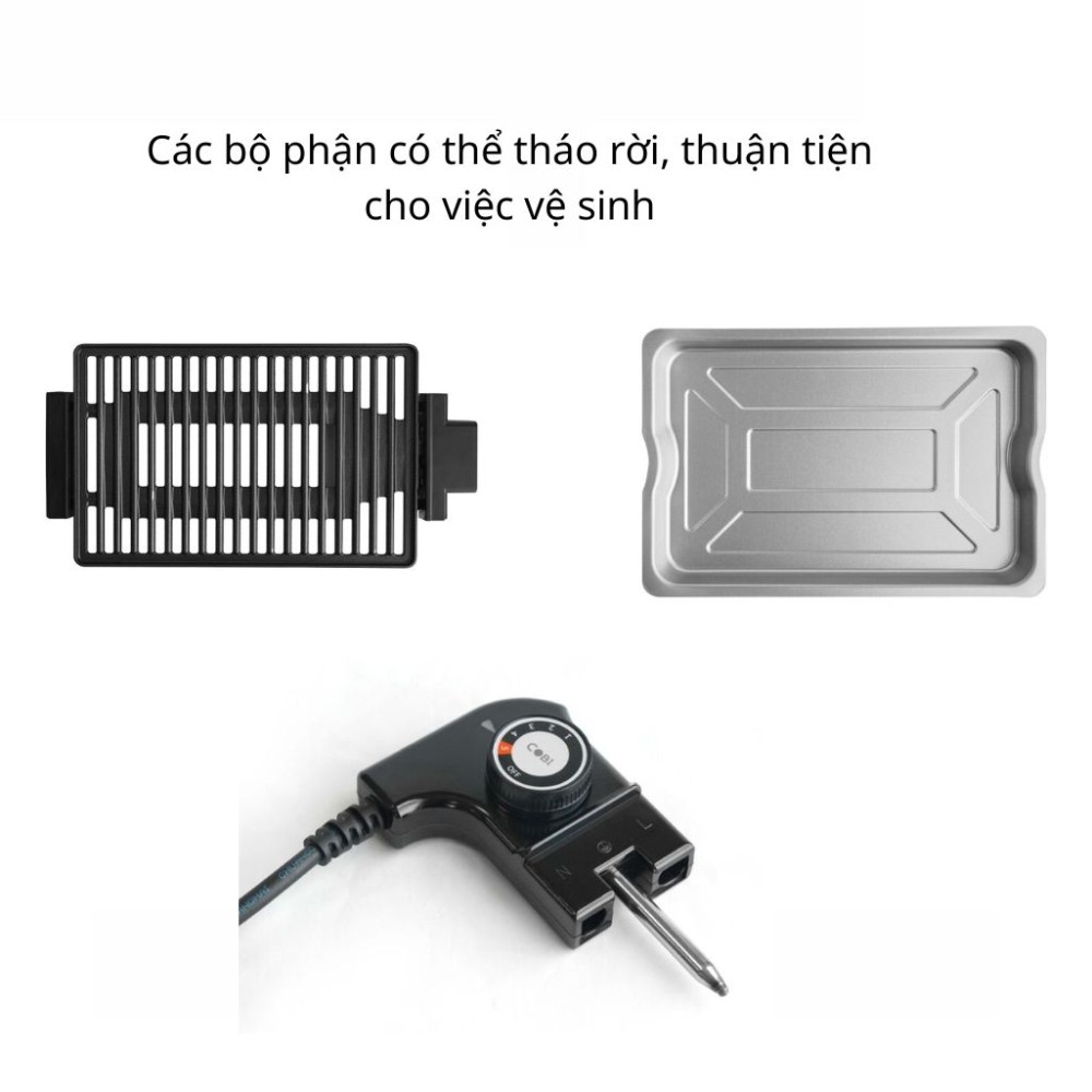 Vỉ nướng điện không khói Cobi CB-2329 - Hàng chính hãng