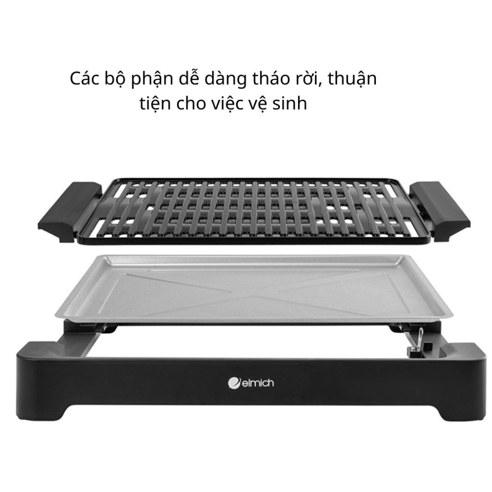 Vỉ nướng điện Elmich EGE1304 - Hàng chính hãng