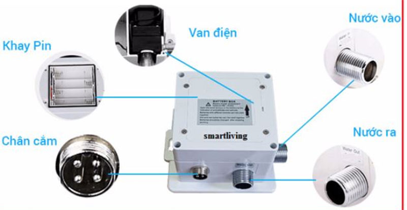 Chi tiết của vòi cảm ứng Smartliving YM102