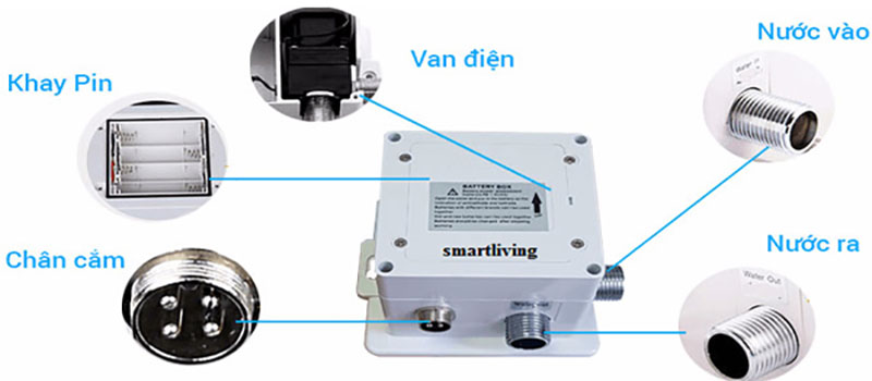 Các chi tiết của Vòi cảm ứng Smartliving YM108