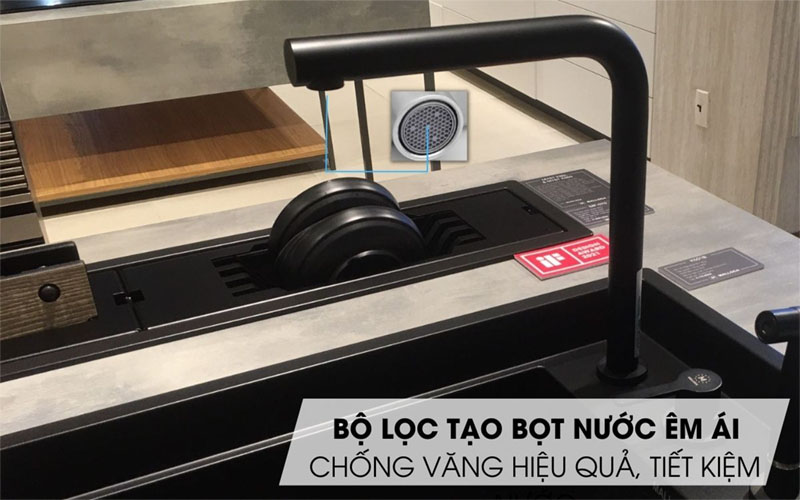 Bộ lọc tạo bọt của Vòi rửa chén nóng lạnh Malloca K501B