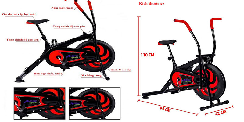 Thiết kế của Xe đạp tập thể dục Air Bike MK109