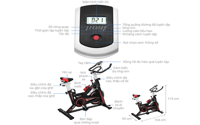Xe đạp tập thể dục Air Bike MK207