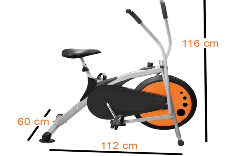 Kích thước của Xe đạp tập thể dục Air Bike MK77