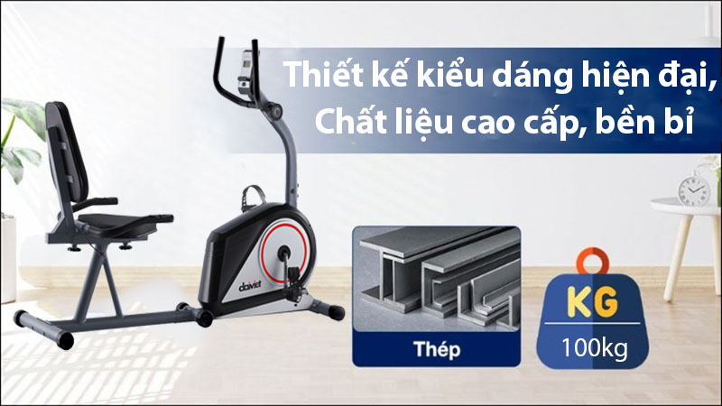 Chất liệu và tải trọng của Xe đạp thể dục trong nhà Đại Việt VT101