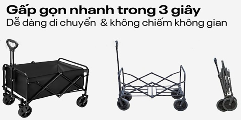 Thiết kế của Xe kéo dã ngoại gấp gọn du lịch, cắm trại Fujihome CT-100