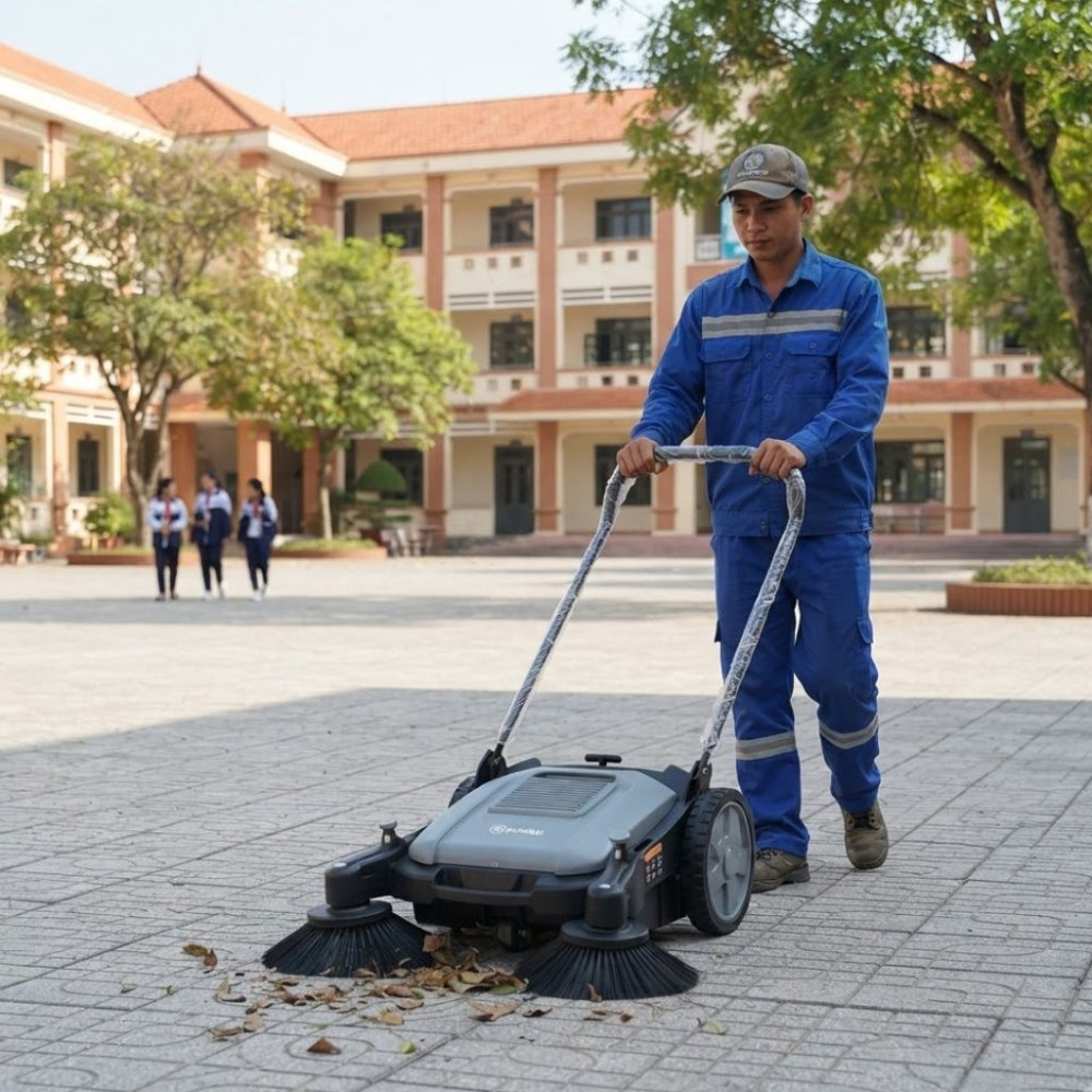 Xe quét rác đẩy tay Kumisai KMSS2 - Hàng chính hãng