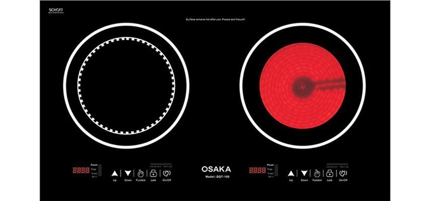 bếp điện đôi từ và quang Osaka DQT100