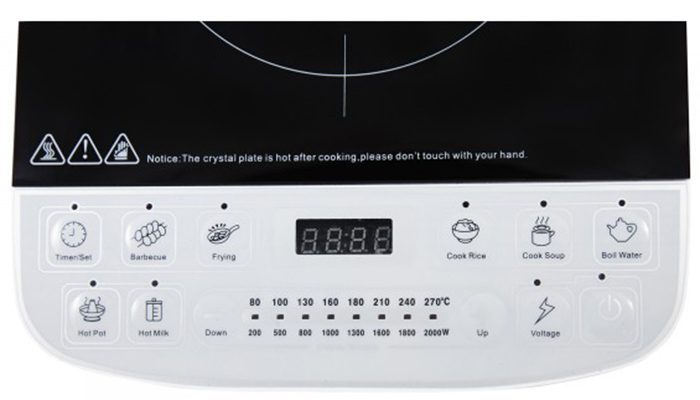 Bếp điện từ Elmich Smartcook ICS-7285 bảng điều khiển
