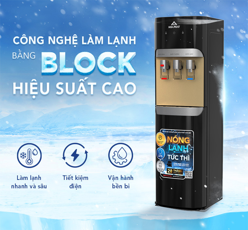 Công nghệ làm lạnh Block giúp làm lạnh nhanh và sâu