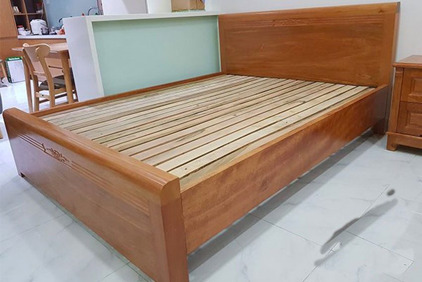 Giường gỗ đinh hương 1M8X2M