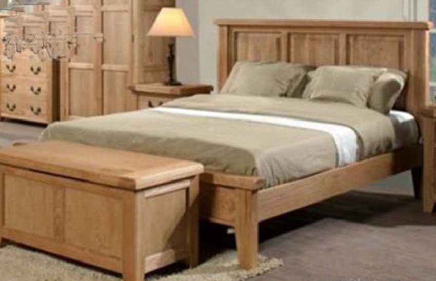 Giường ngủ gỗ sồi Mỹ 1m4 gía rẻ