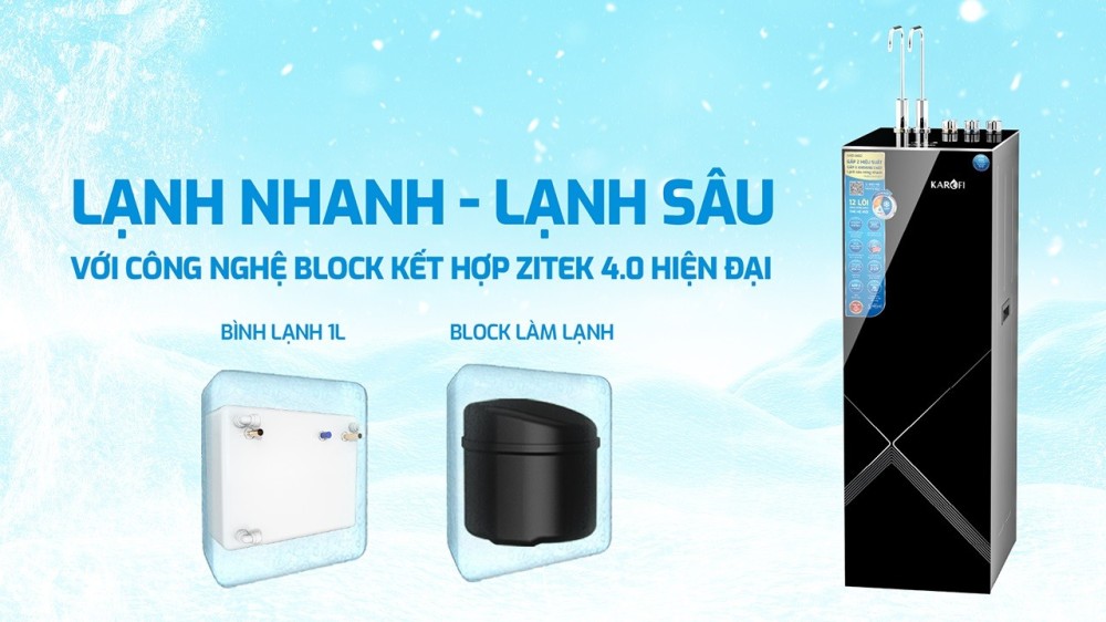 Máy lọc nước có chức năng làm lạnh Karofi KAD-M82 - Hàng chính hãng