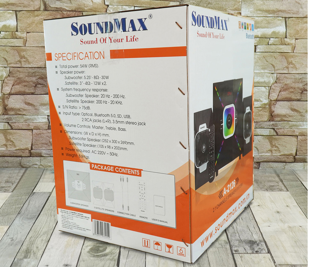 Loa Bluetooth SoundMax A2126 2.1 - Hàng chính hãng