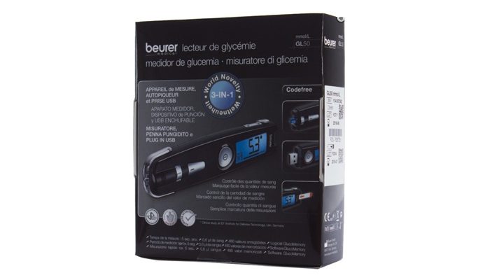 Hộp máy đo đường huyết cá nhân Beurer GL50