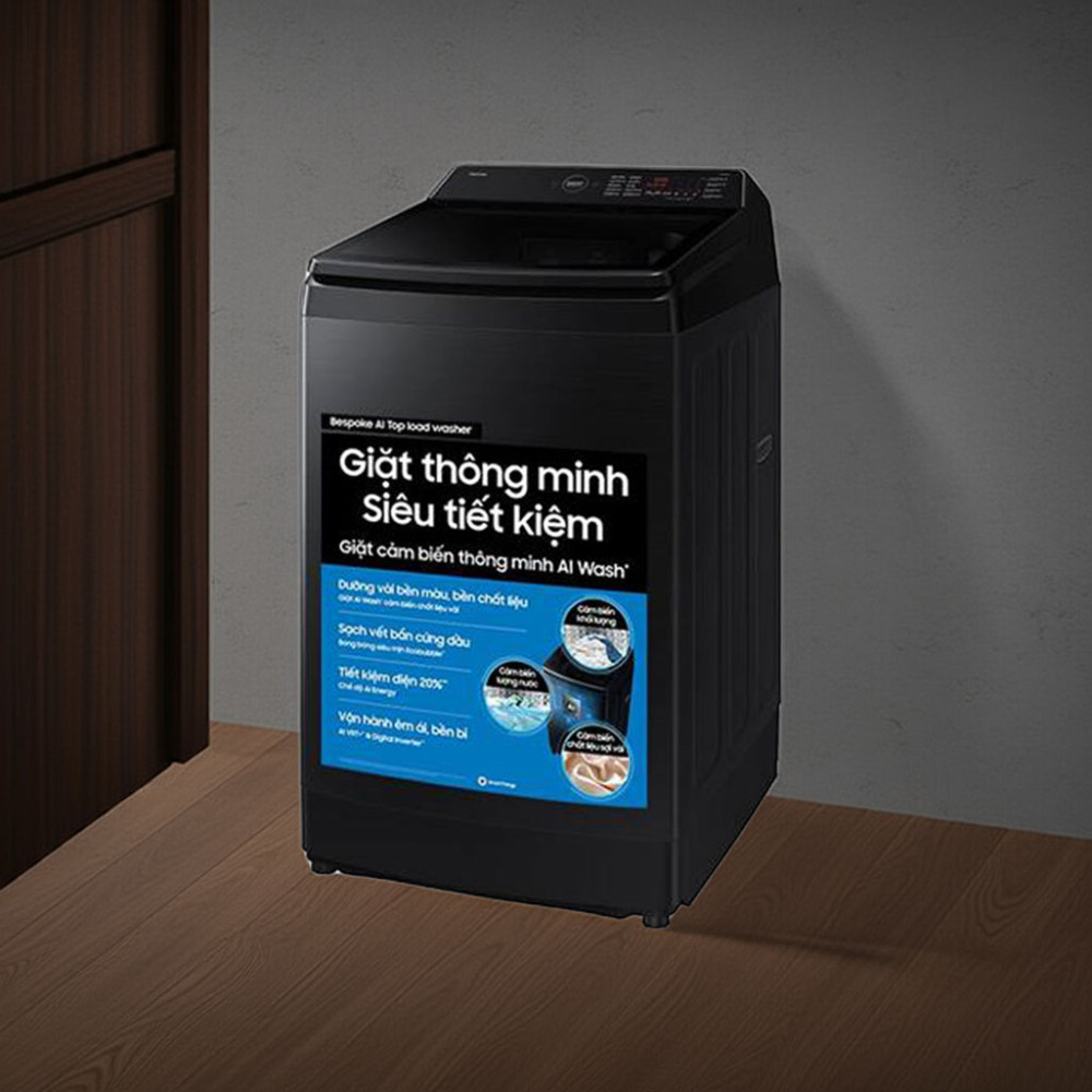 Máy giặt Bespoke Samsung Ecobubble Inverter 13Kg WA80F13S5BSV