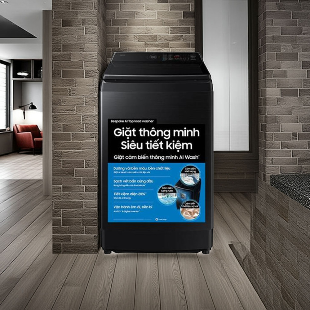 Máy giặt Samsung Inverter 15 kg WA80F15B6BSV - Hàng chính hãng