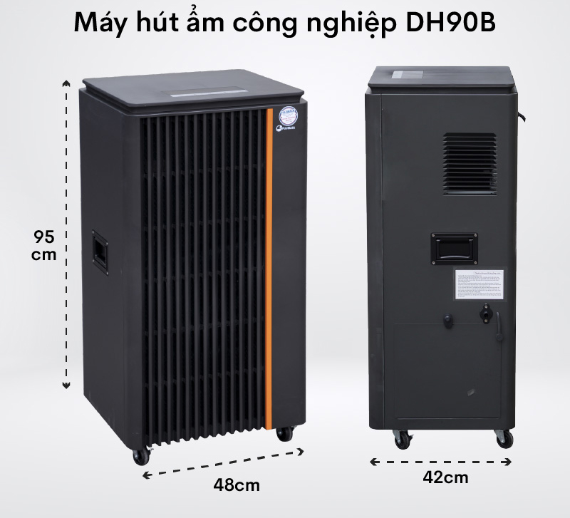 Kích thước của máy hút ẩm Fujihaia DH90B