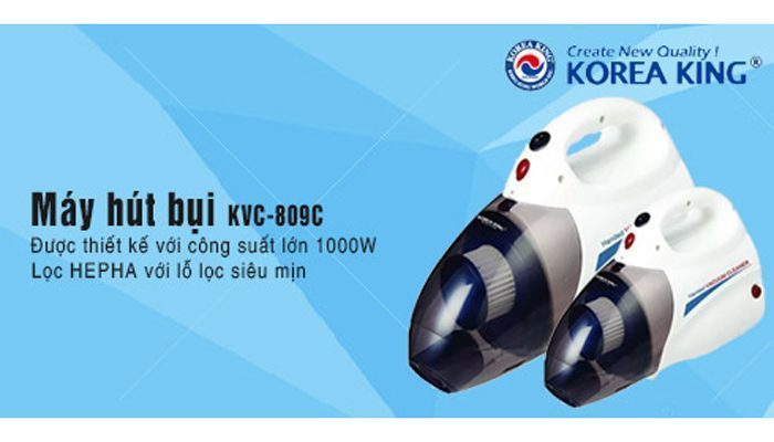 Máy hút bụi cầm tay Korea King KVC-809C - Hàng chính hãng