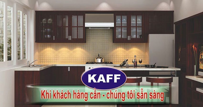 Máy hút mùi Kaff KF-TL60H trong không gian bếp