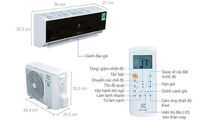 thông số máy lạnh Electrolux 2 HP ESV18CRK-A1