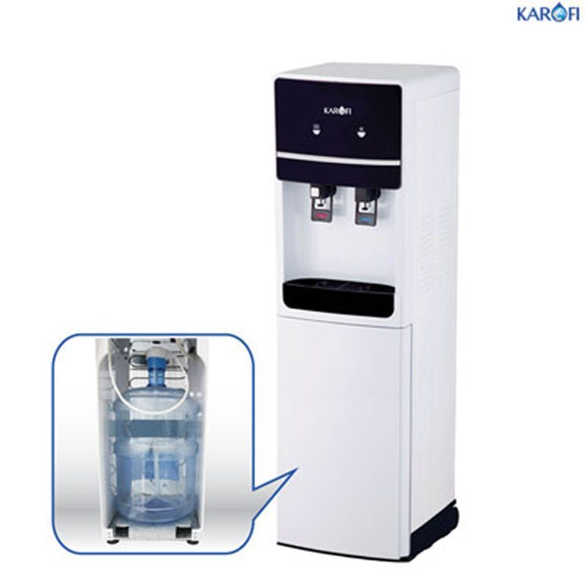 Máy lọc nước nóng lạnh Karofi  HCV151-WH có thiết kế nhỏ gọn sang trọng
