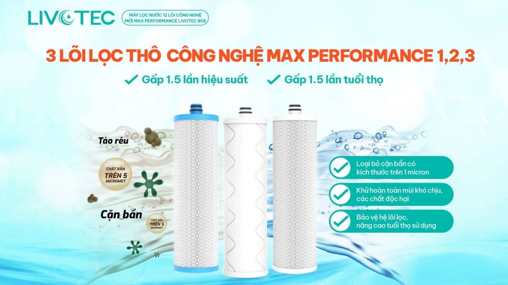 Máy lọc nước RO Karofi Livotec 808 - Hàng chính hãng