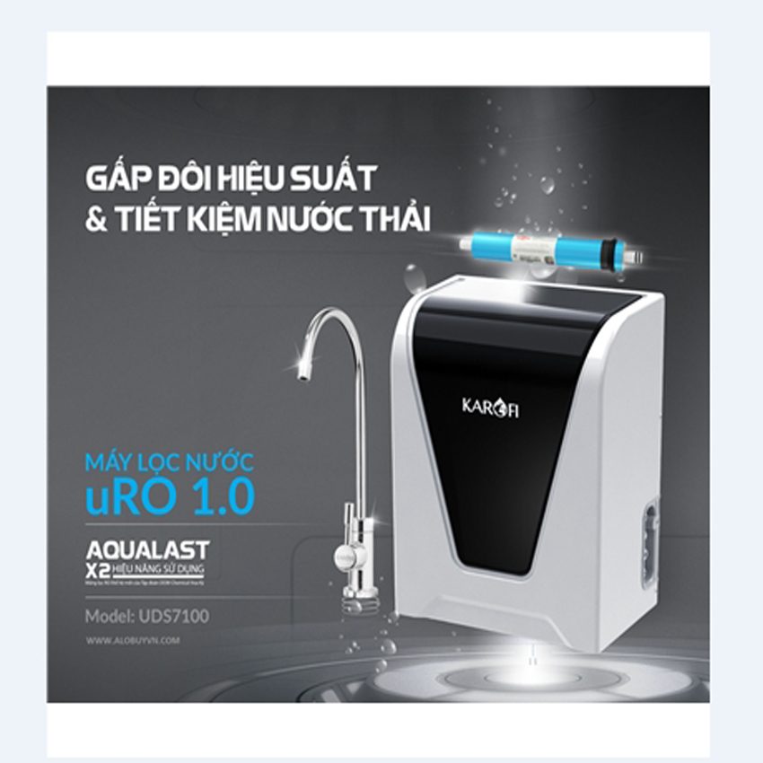Máy lọc nước Karofi uRO 1.0 UDS7100 sử dụng công nghệ hiện đại