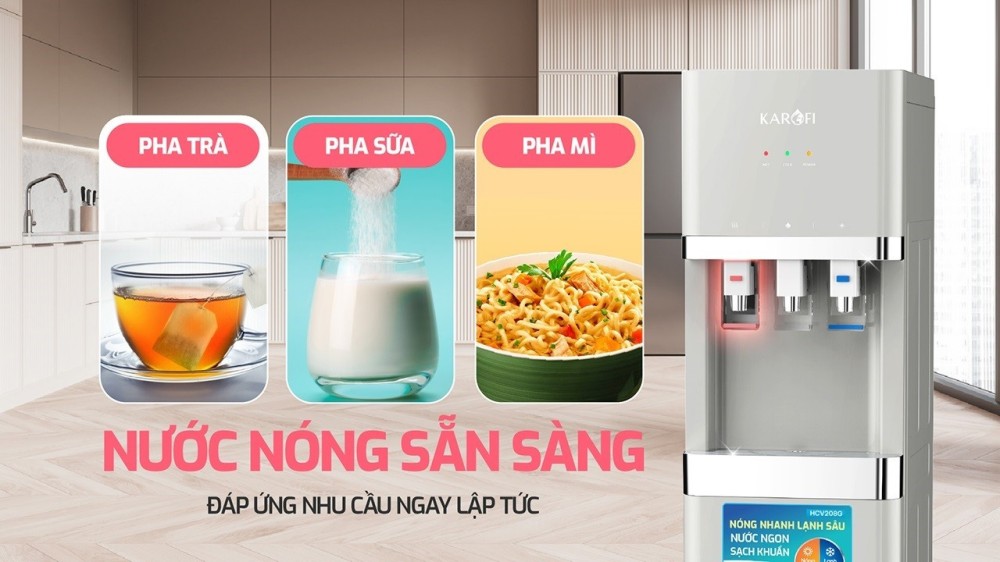 Máy lọc nước Karofi HCV208G - Hàng chính hãng