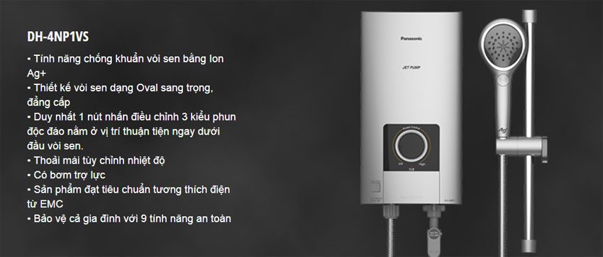 máy nước nóng Panasonic DH-4NP1VS 