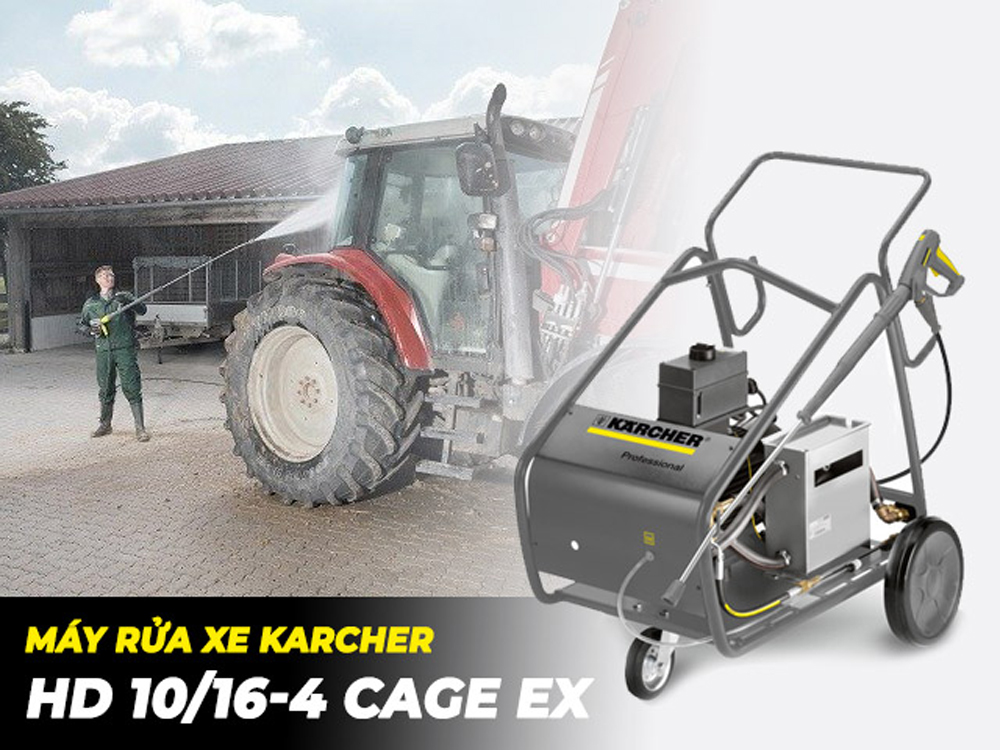 Máy phun áp lực Karcher HD 10/16-4 Cage Ex - Hàng chính hãng