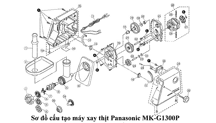 Máy xay thịt Panasonic MK-MG1300 - Hàng chính hãng