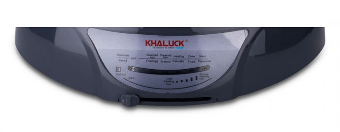 Nồi lẩu điện Khaluck KL-559 - thanh gạt điều chỉnh nhiệt