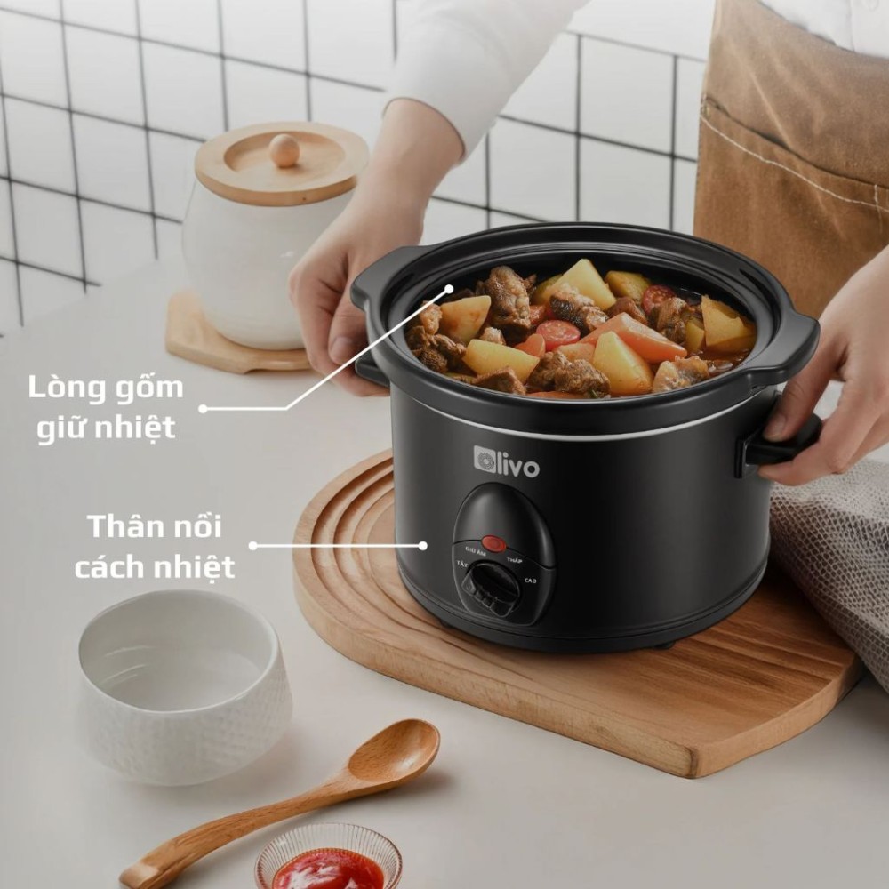 Nồi nấu chậm Olivo SC30 - Hàng chính hãng