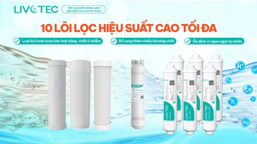 Máy lọc nước nóng lạnh Korihome Livotec 629S - Hàng chính hãng